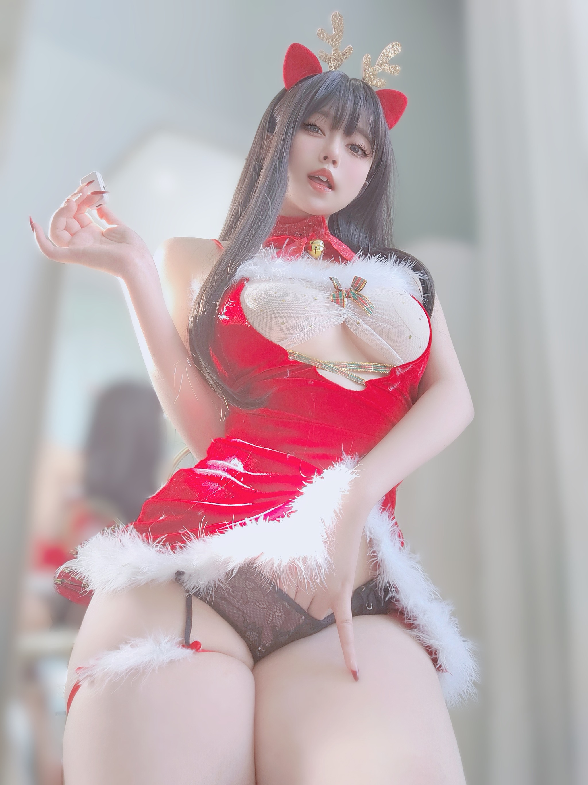 女主K - NO.038 圣诞麋鹿[100P1V]-XikXak